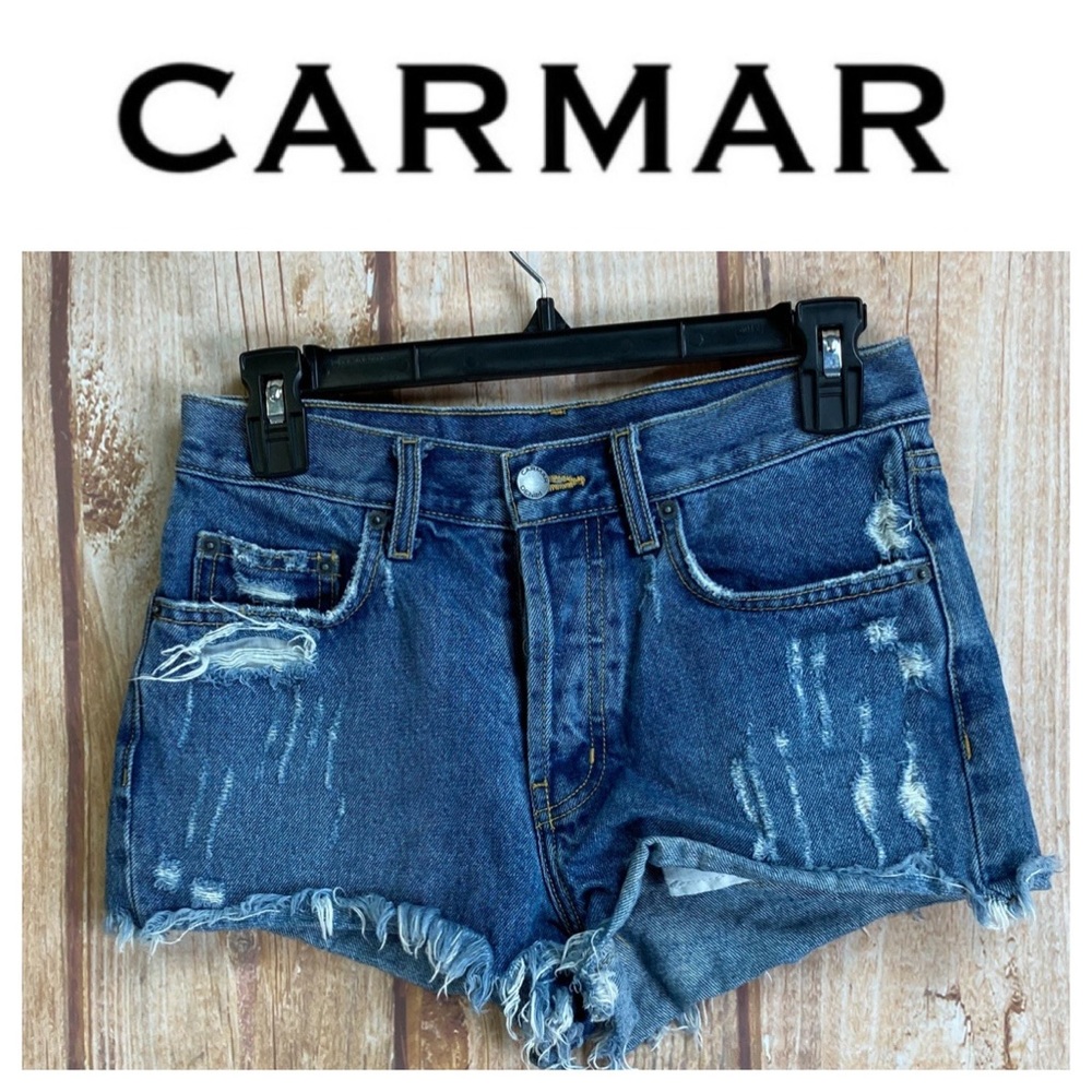 ➡️CarMar Distressed Denim Short Size 27